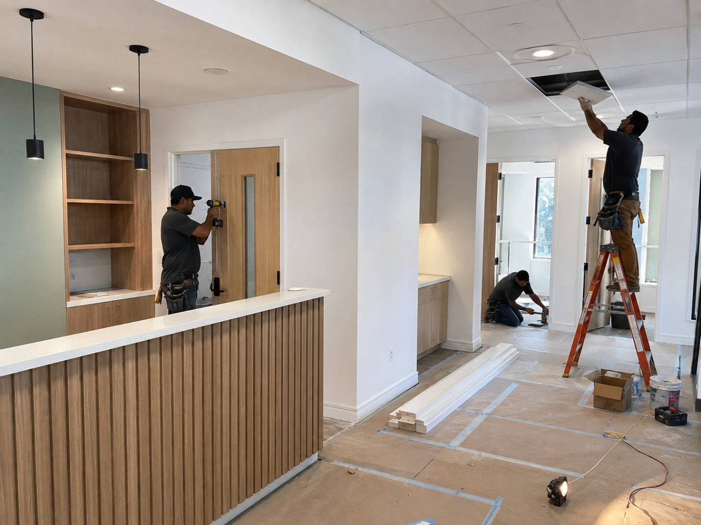 Commercial office interior renovation